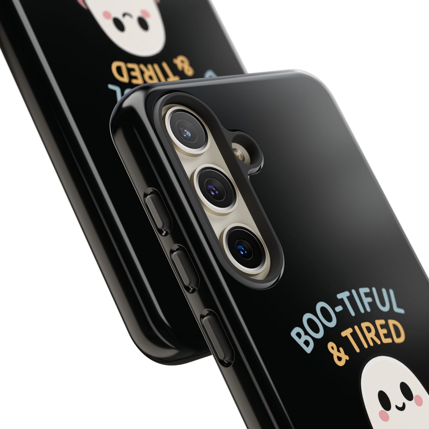 Boo-tiful & Tired Phone Case, Halloween-Themed Design