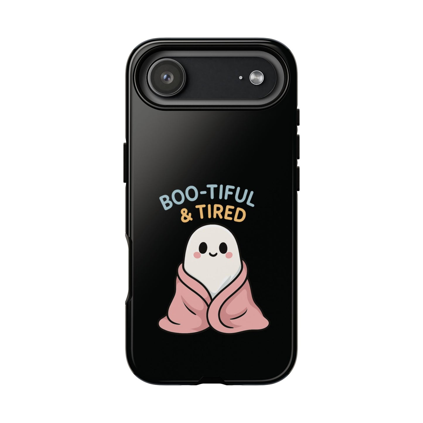 Boo-tiful & Tired Phone Case, Halloween-Themed Design