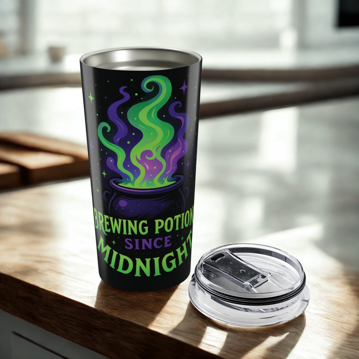 Brewing Potions Since Midnight, Halloween-Themed Tumbler