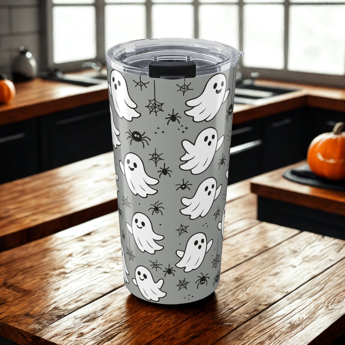 Ghostly Spirit Tumbler | Halloween 20oz Insulated Travel Mug | Cute Ghost Design | Perfect for Fall Celebrations